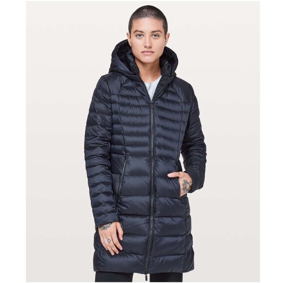 Lululemon Brave The Cold Jacket / Size 8 / Black Night Down-Filled Goose Parka - Picture 1 of 13
